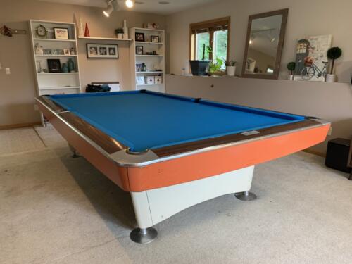 blue felt - vintage home table - 2021 (1/2)