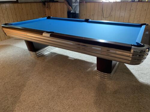 blue felt - vintage table - 2021